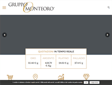 Tablet Screenshot of gruppomonteoro.it